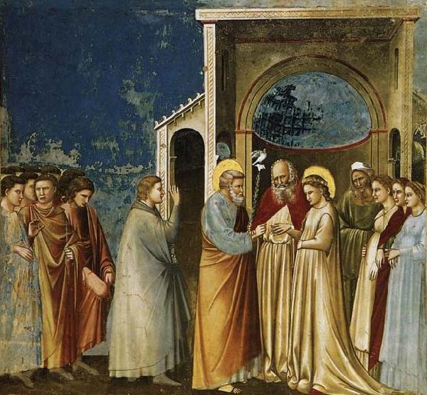 GIOTTO di Bondone Marriage of the Virgin Spain oil painting art